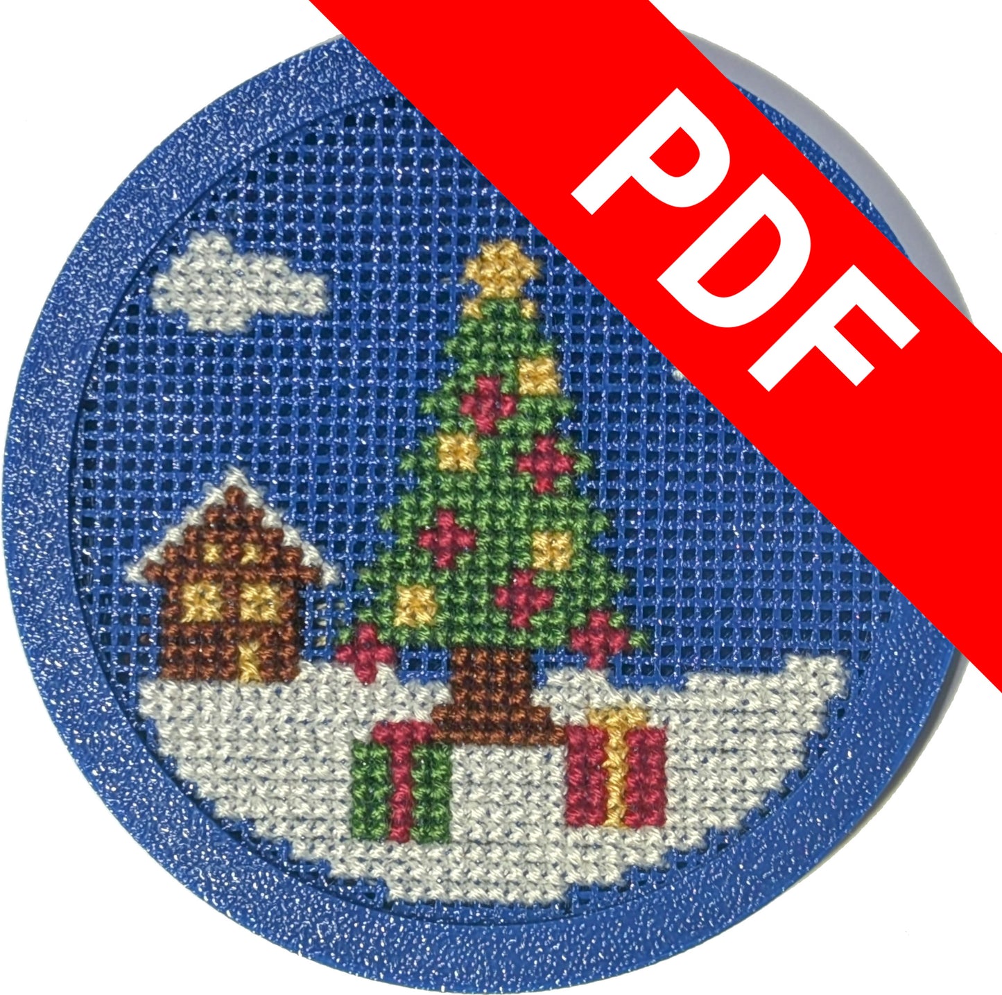 Digital Download - Christmas Tree in Snow Pattern