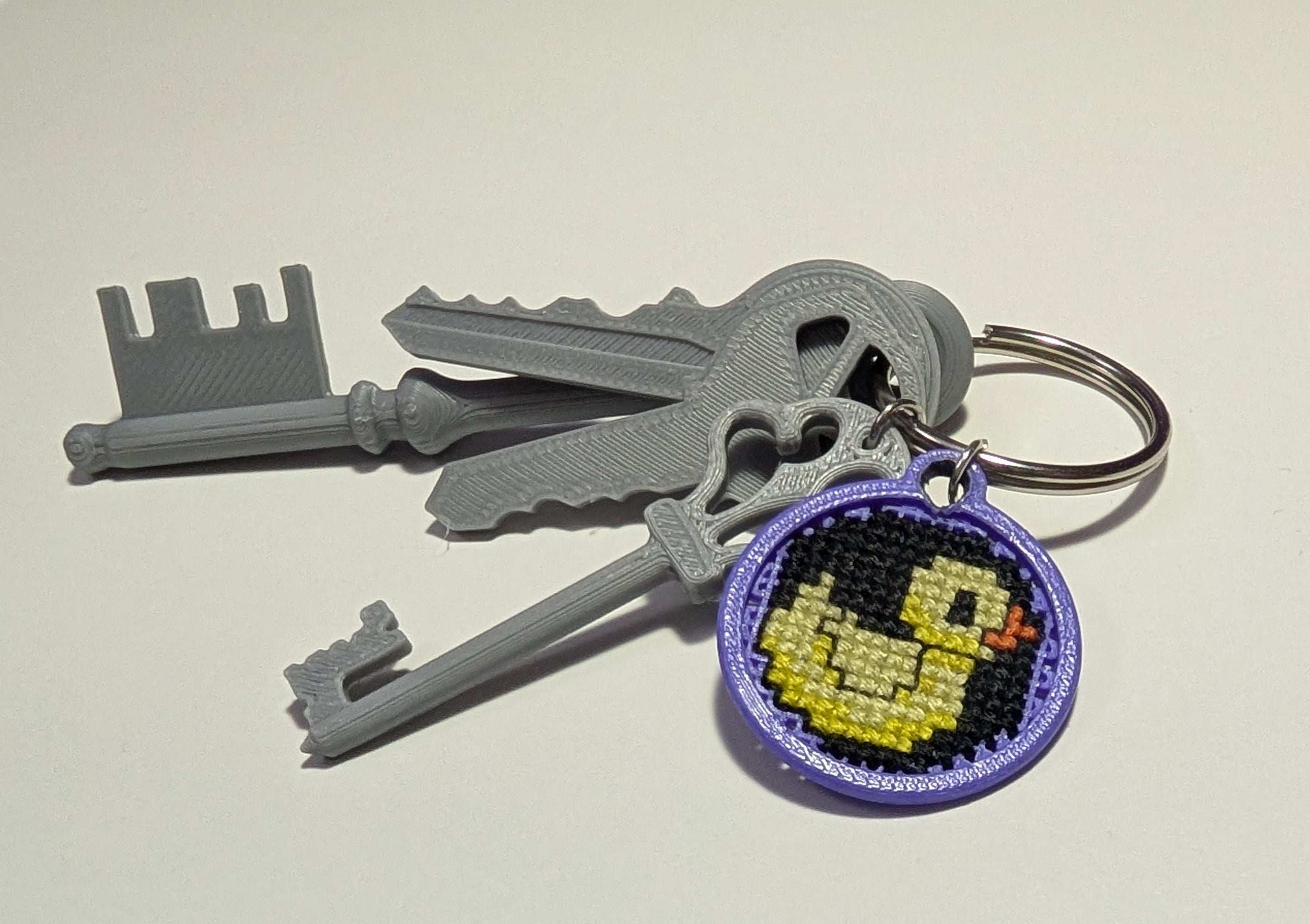 Cross Stitch Key Chain (4pk) – 3D Stitchables