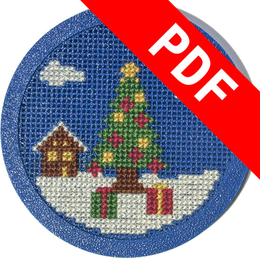 Digital Download - Christmas Tree in Snow Pattern