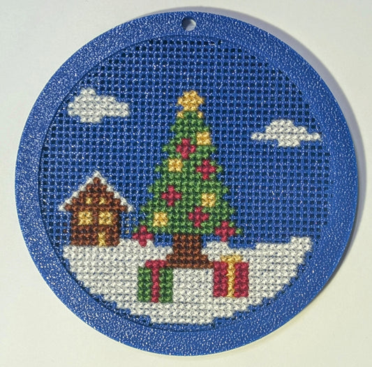 Christmas Tree in Snow Ornament Kit